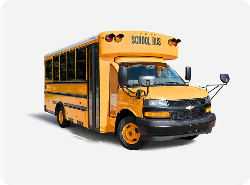Yellow mini-school bus