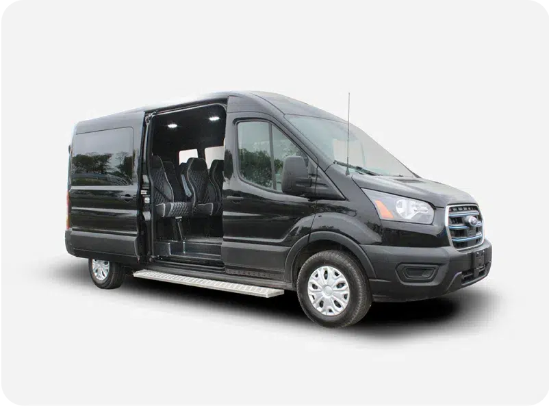 Black mini van