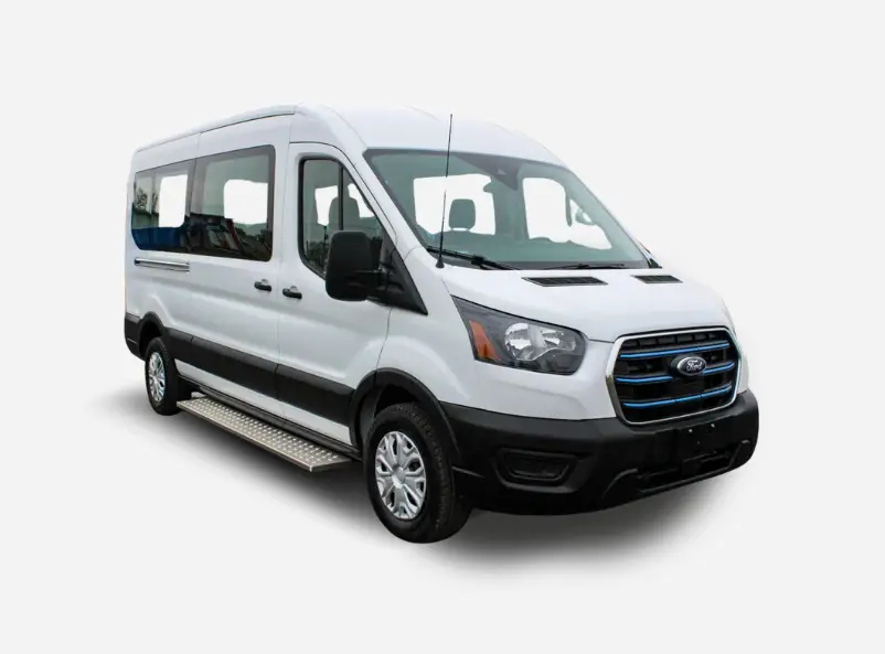 white electric van