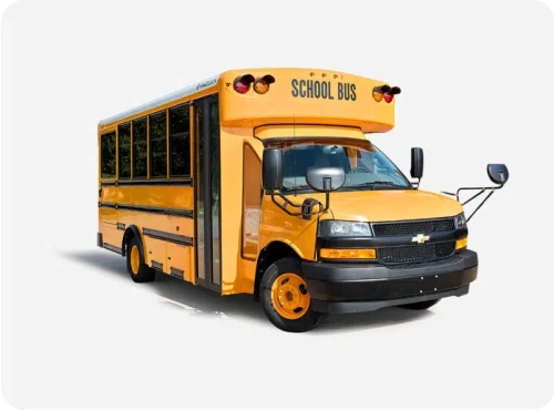 Yellow mini-school bus